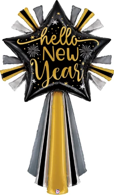 60 Inch New Year Special Delivery Shooting Star Balloon