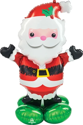 53 Inch AirLoonz Christmas Santa Air-Fill Balloon