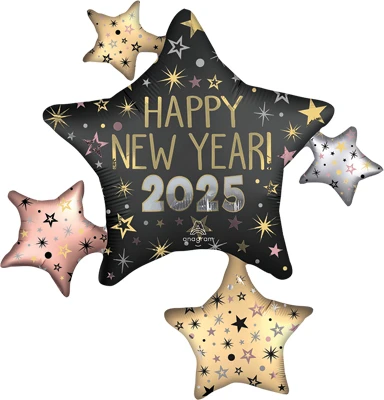 35 Inch 2026 New Year Celebration Stars