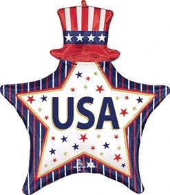 30 Inch USA Stars & Stripes Balloon