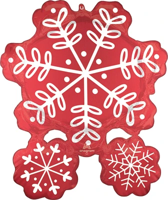 31 Inch Nordic Snowflakes Balloon