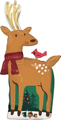 40 Inch Christmas Modern Reindeer Balloon