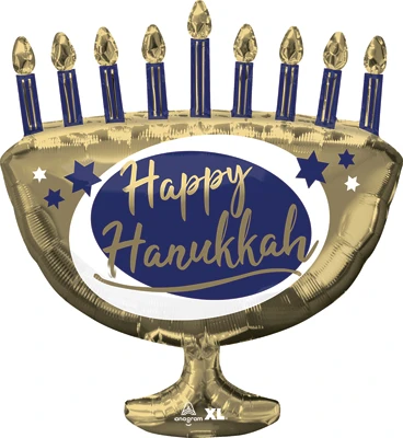 29 Inch Hanukkah Metal Menorah Balloon