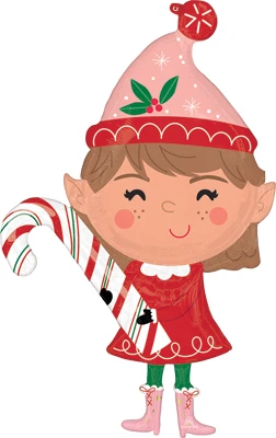 Shape Christmas Merry Christmints Elf Balloon