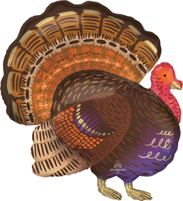 Shape Thanksgiving Thankful Turkey Balloon