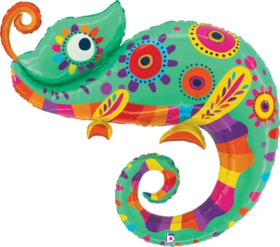 39 Inch Fiesta Chameleon Balloon