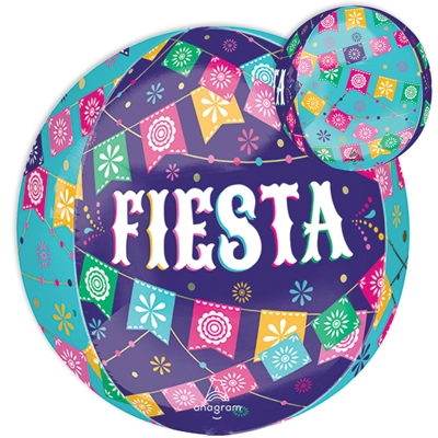 16 Inch Orbz Fiesta Time Balloon