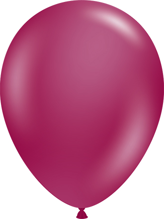 17 Inch Crystal Burgundy Latex Balloon 50pk - Balloons.com