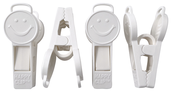 35-gram Happy Clip White Balloon Weights 25 pk - Balloons.com