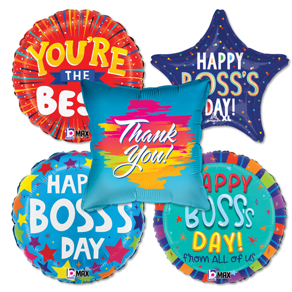 Standard Foil Boss's Day Assortment 25pk - Balloons.com