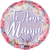 This balloon has the words Amazing Mom(in spanish) on it with a floral Border