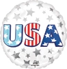 This balloon has the words USA on it with stars