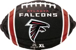 This balloon has a football shape with the Falcons theme